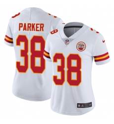 Women's Nike Kansas City Chiefs #38 Ron Parker Elite White NFL Jersey